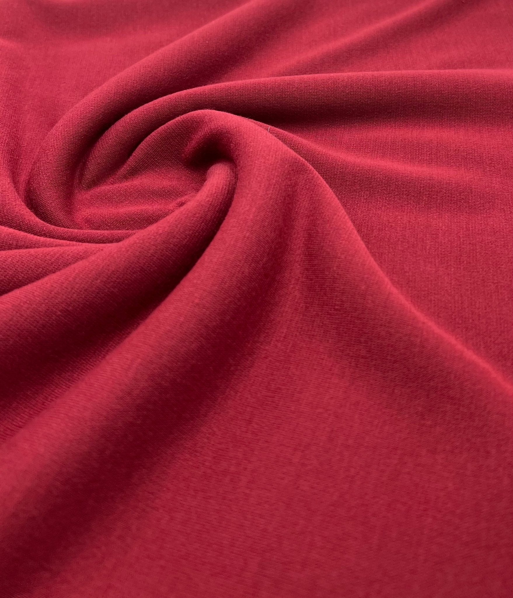 Plain Burgundy Ponte 2 Way Stretch Fabric - T9 Fabrics